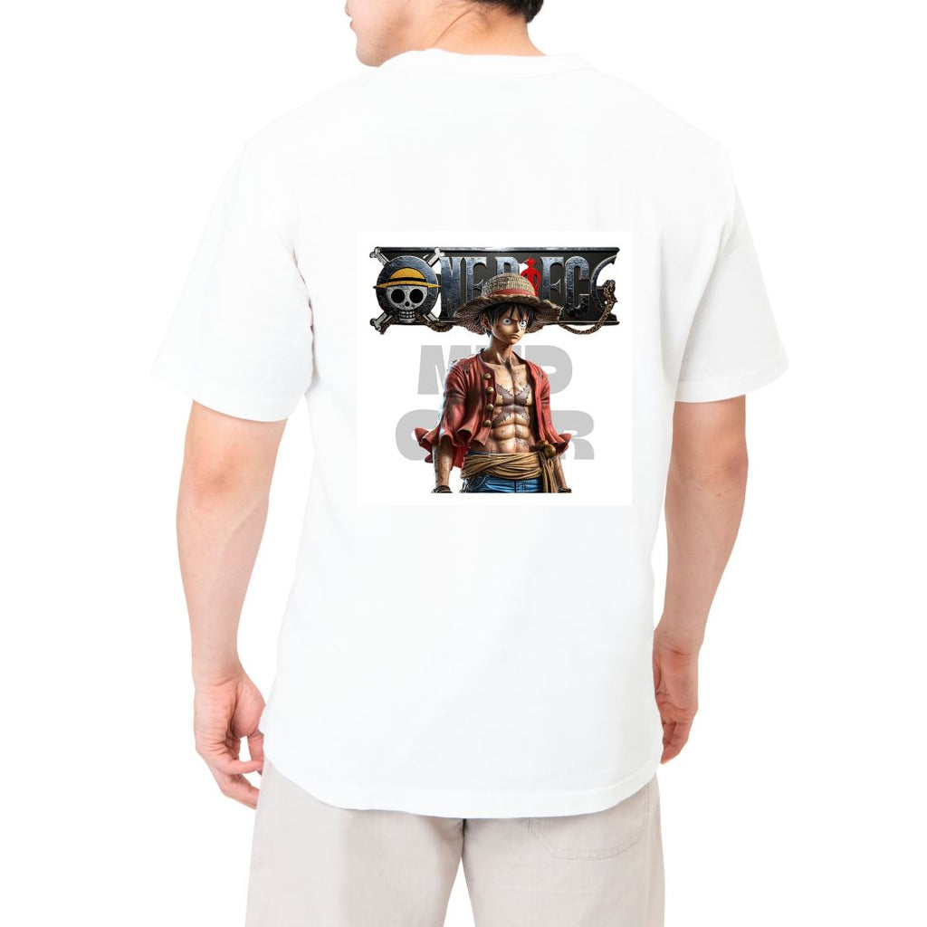 Mud Gear "Samurai Series" Oversized Anime Graphic T-Shirt - White