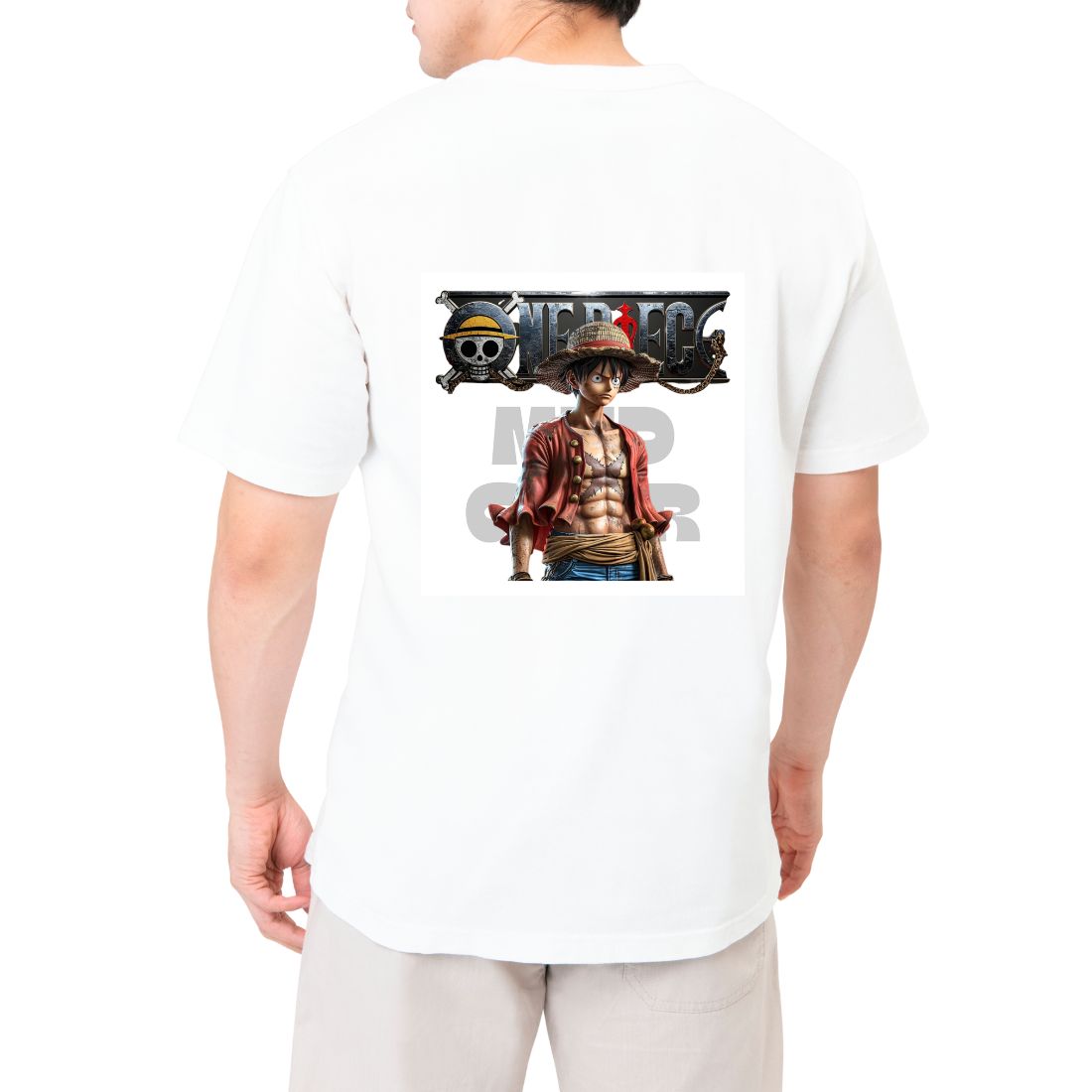Mud Gear "Samurai Series" Oversized Anime Graphic T-Shirt - White