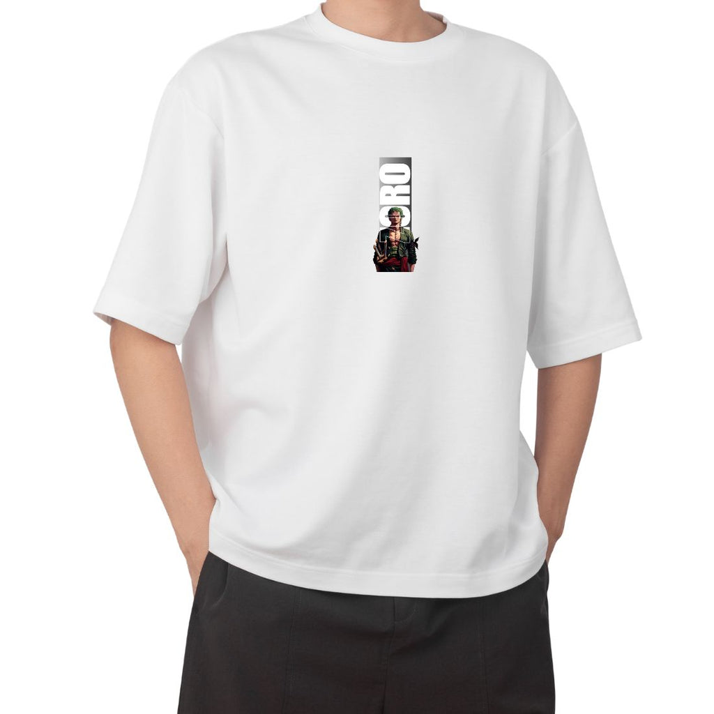 Mud Gear "Samurai Series" Oversized Anime Graphic T-Shirt - White